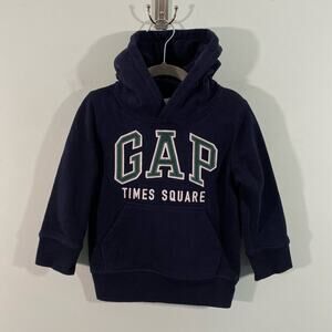 GAP Boy's Navy NYC Times Square Souvenir Pullover Hoodie Size 2 Yrs